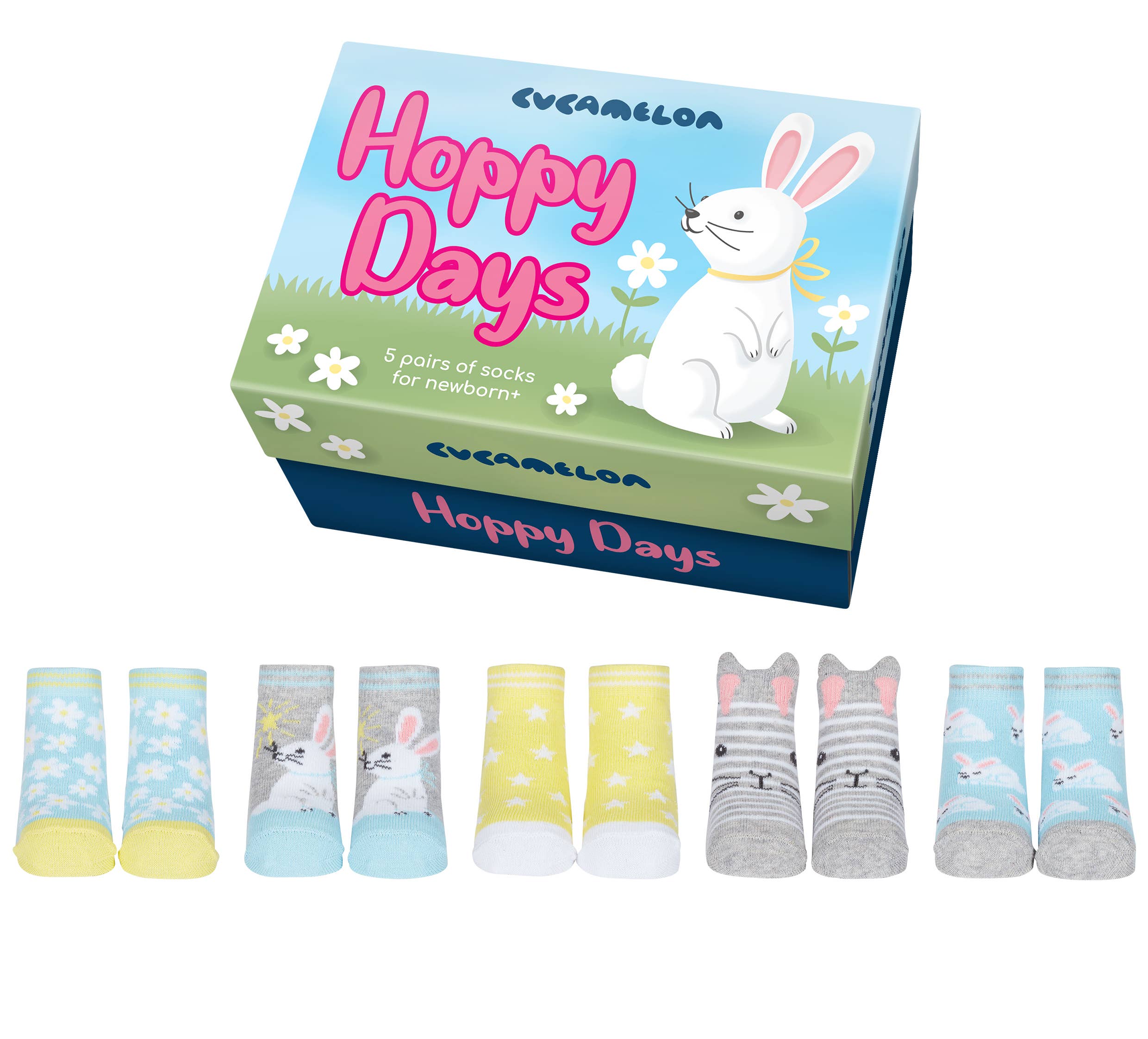 Baby Socks 5 pairs Newborn - Hoppy Days