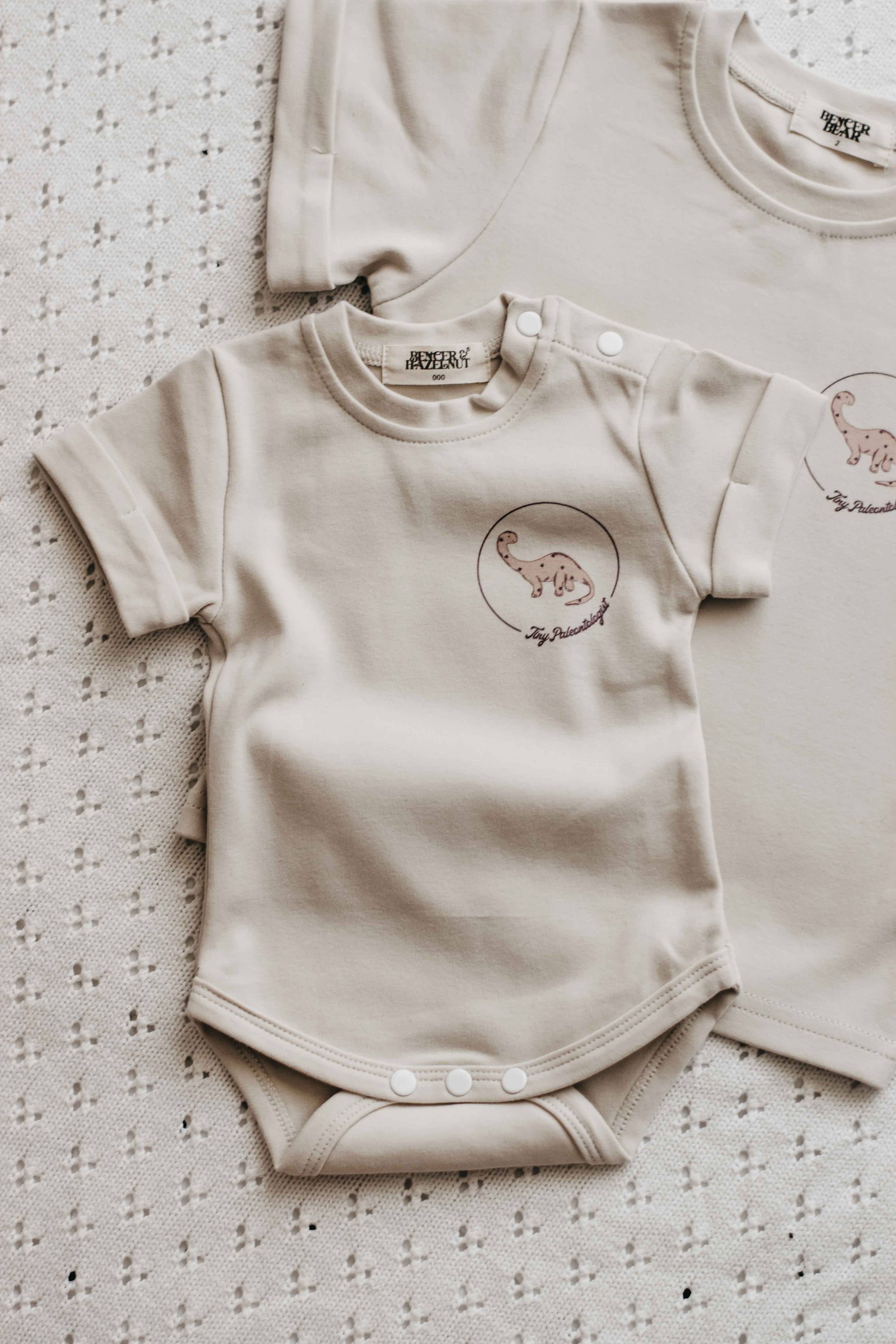 Tiny Paleontologist Bodysuit/Tee - Neutral