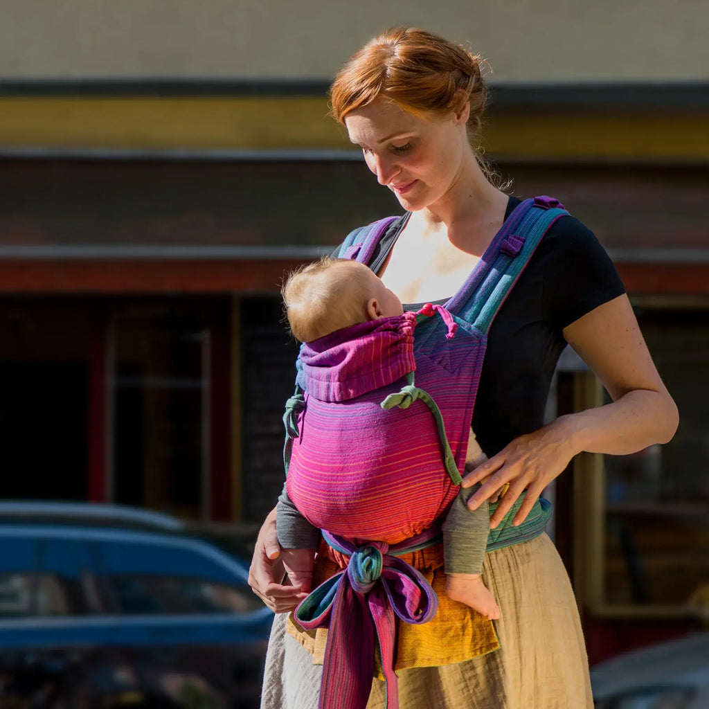 MySol Paradise baby carrier, colorful, suitable from birth, fair