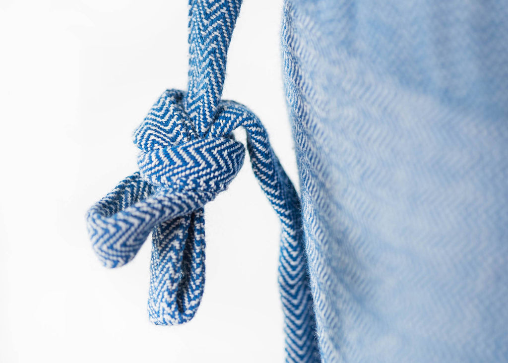 MySol Blue Tweed baby carrier - recycled cotton, sustainable