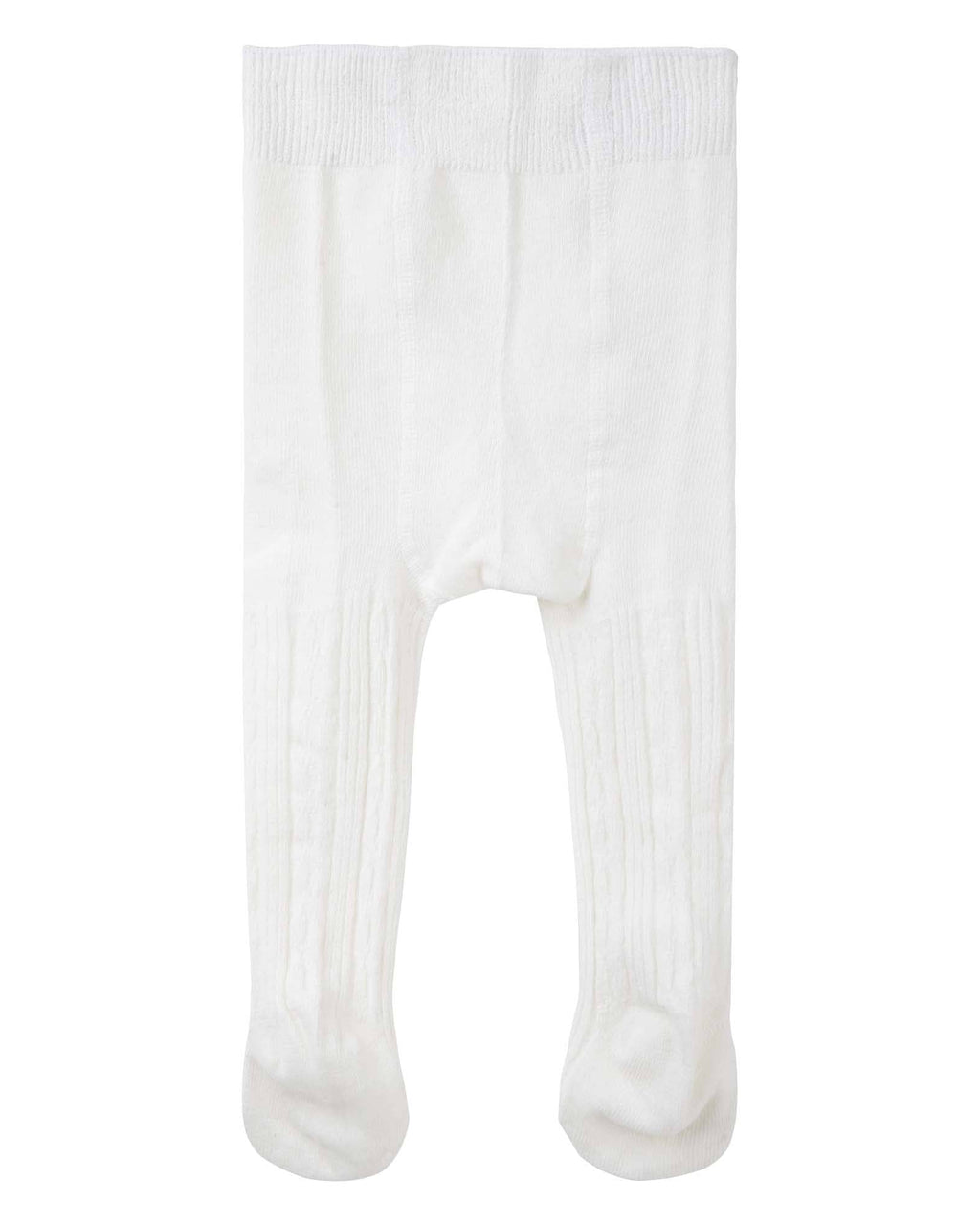 Baby Cable Knit Tights - Cream