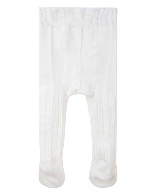 Baby Cable Knit Tights - Cream