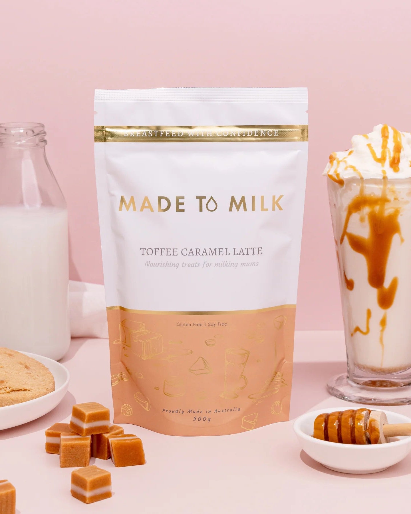 Toffee Caramel Lactation Latte