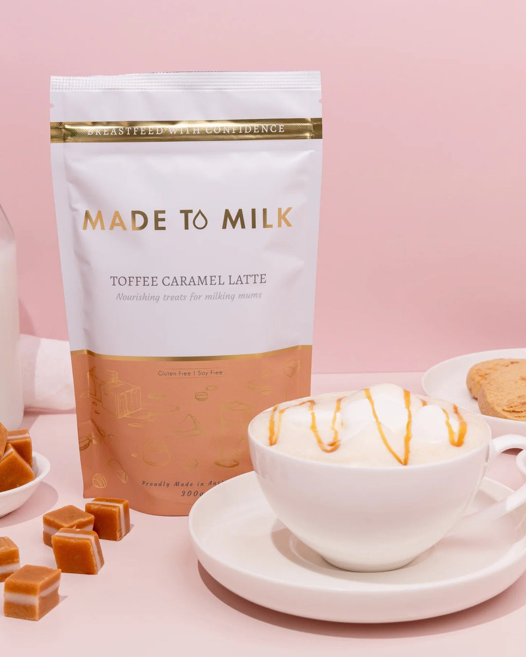 Toffee Caramel Lactation Latte