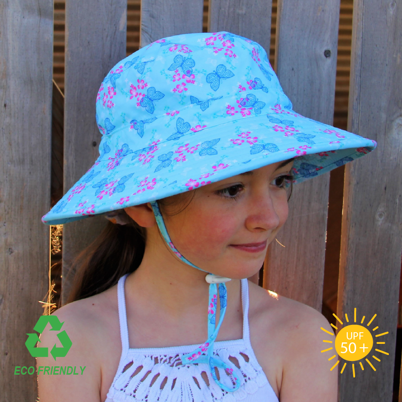 Little Georgie - Kids Bucket Sun Hat - Butterfly
