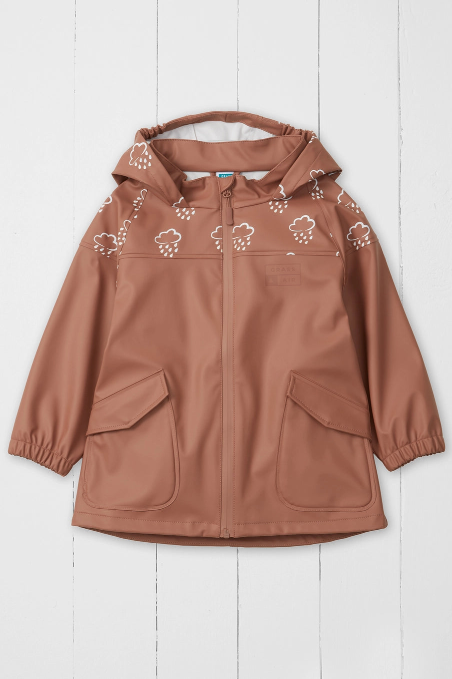 Colour-Changing Kids Rain Jacket - Rose