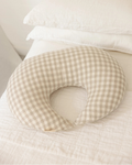 Nursing Pillow & Cover- Moon Shape- Gingham