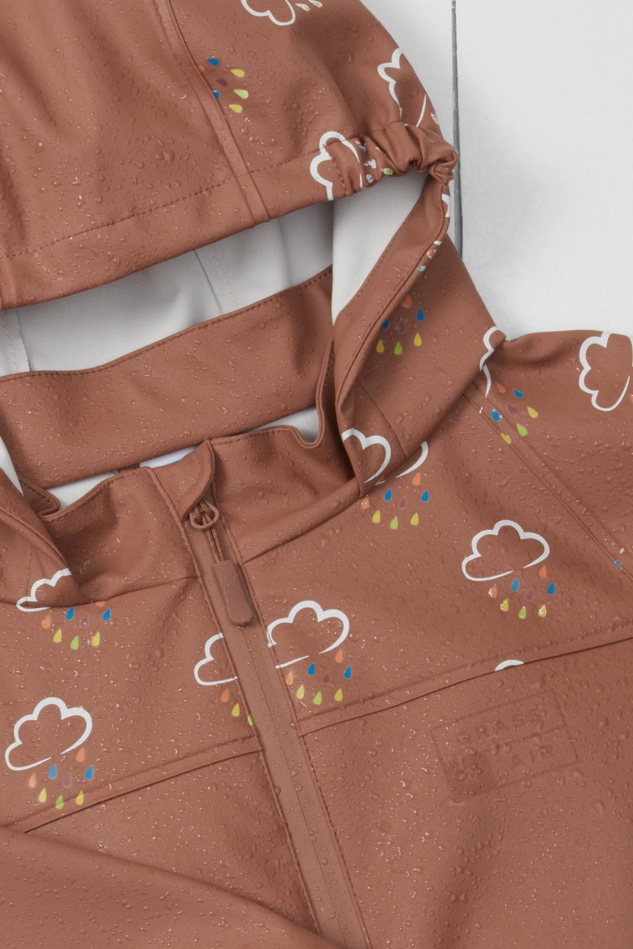Colour-Changing Kids Rain Jacket - Rose