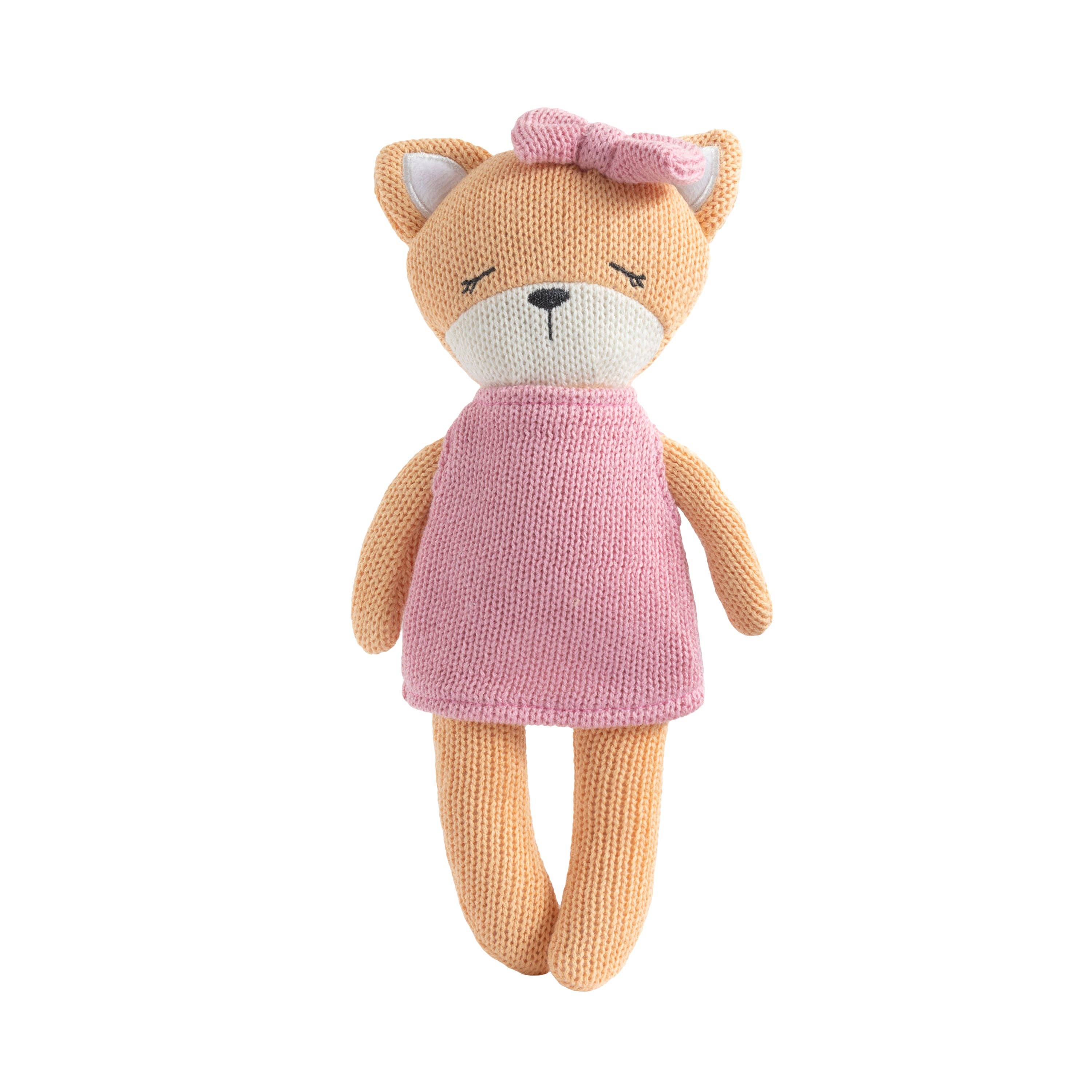 Knitted Animal Toy- Frankie the Fox