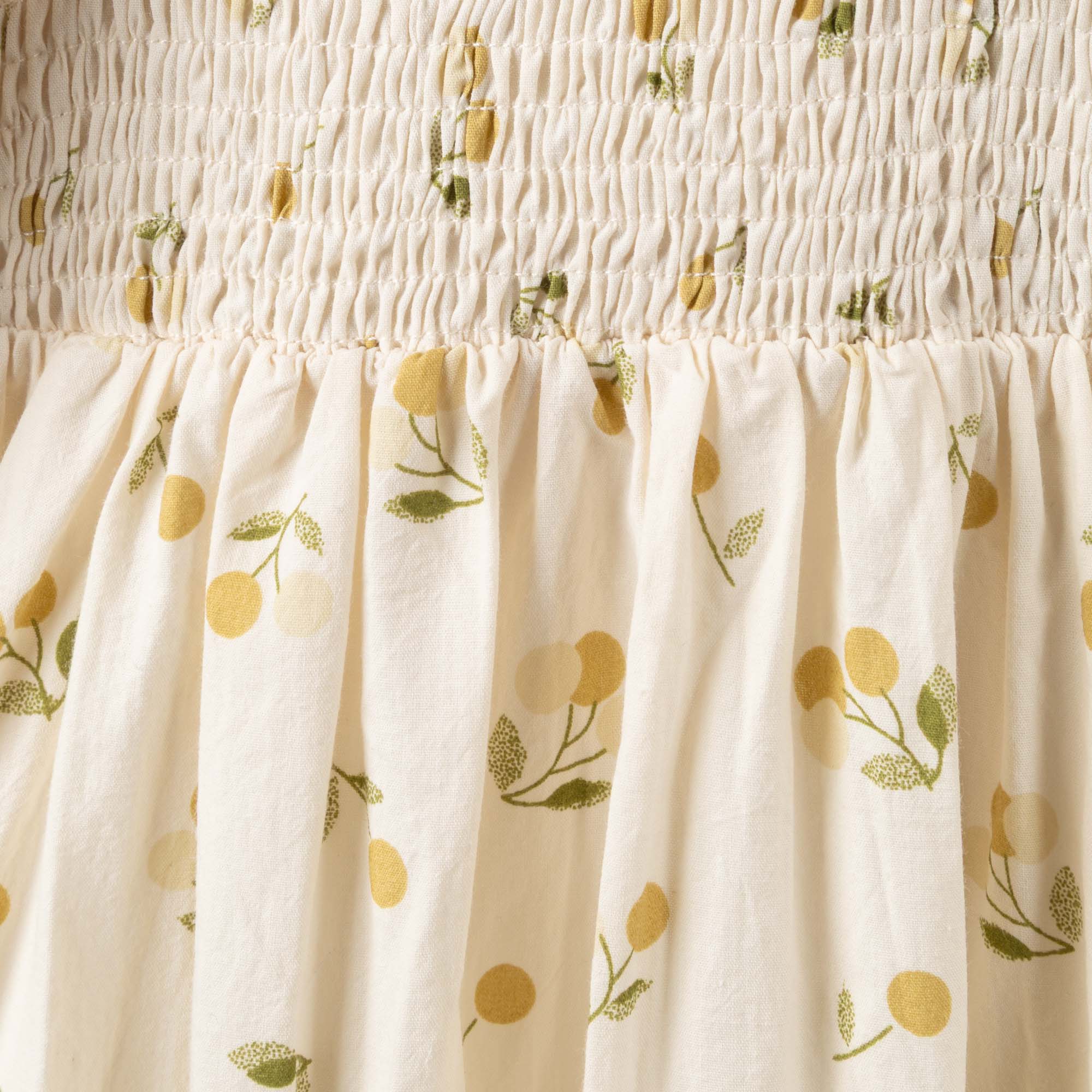 Golden Cherry Tiered Dress