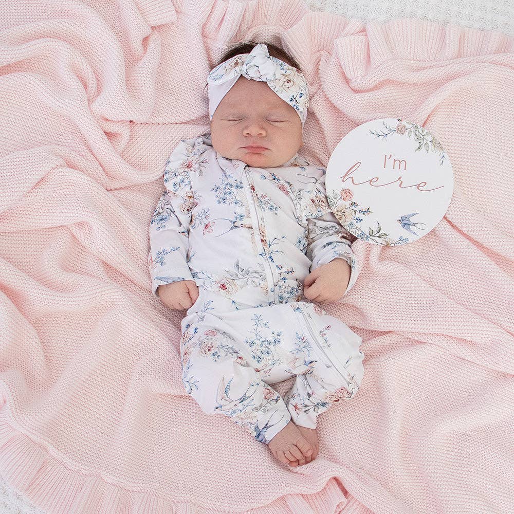 Sweet Swallows Organic Snugglesuit Convertible Romper