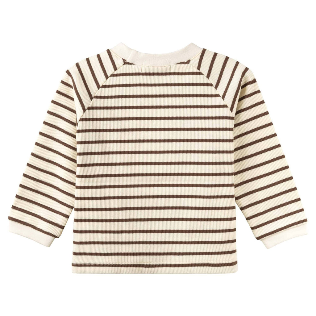 Jack Rib Stripe Top - Chestnut