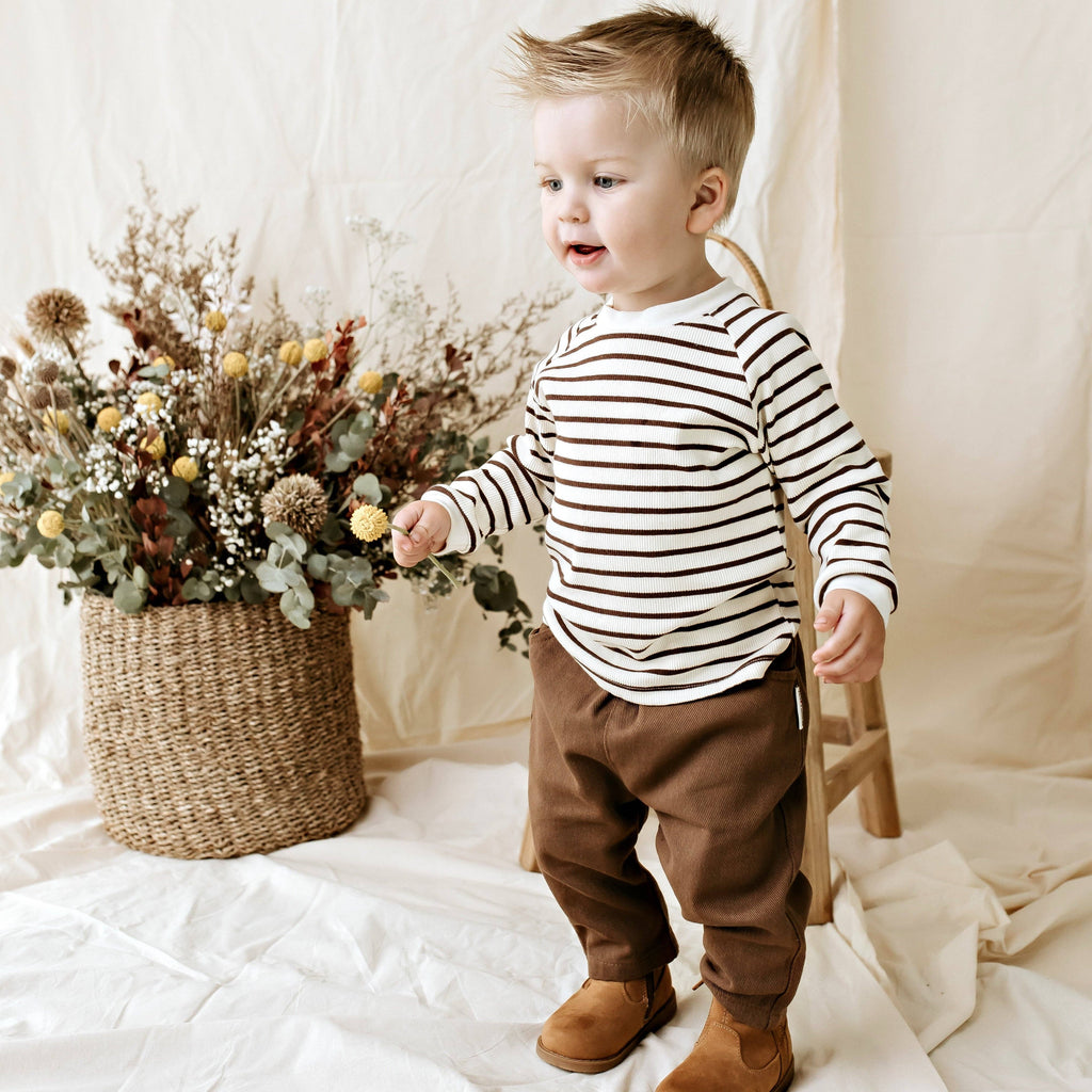 Theo Twill Pants - Chocolate