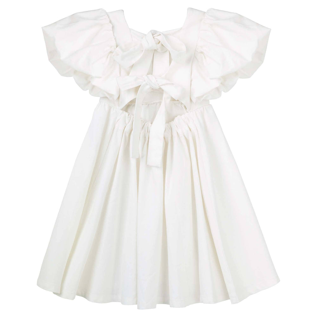 Grace Tie Back Dress - Ecru