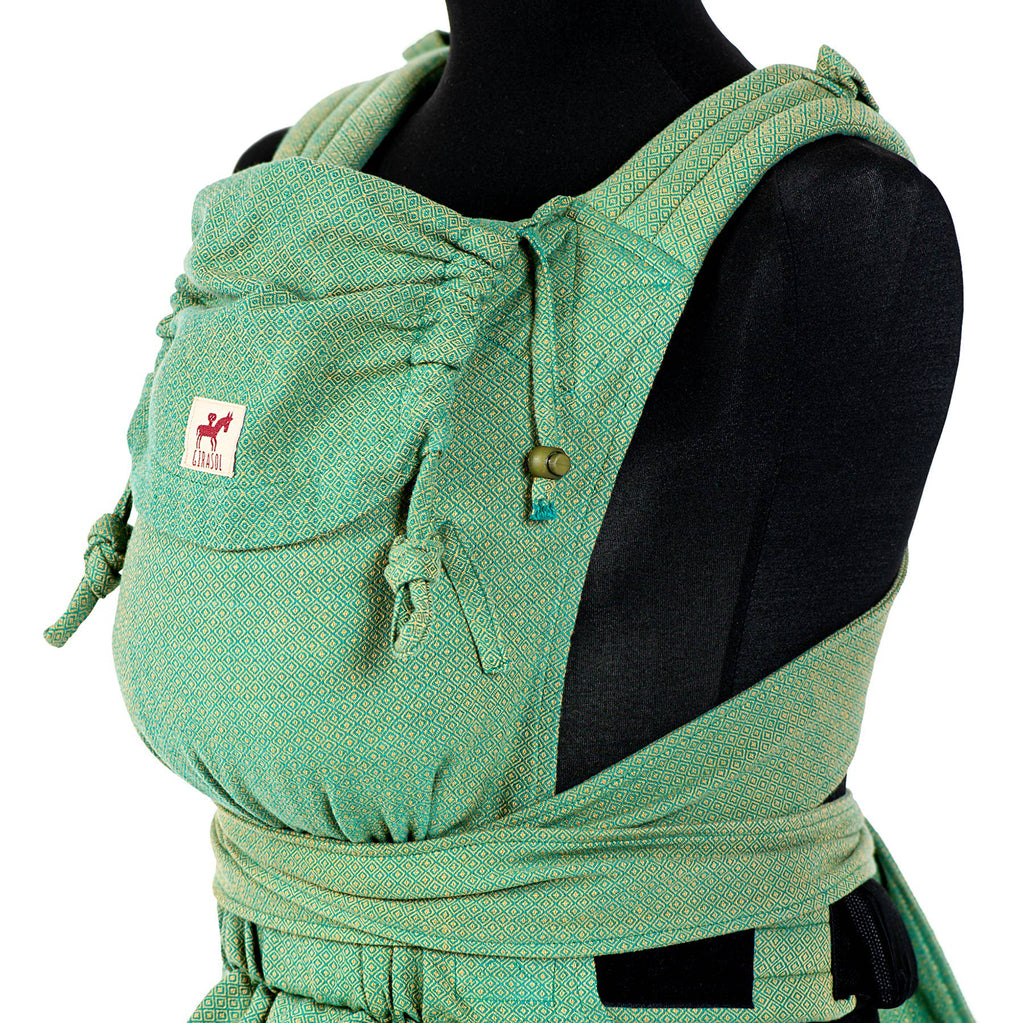 MySol Lizard baby carrier, suitable from birth, handwoven