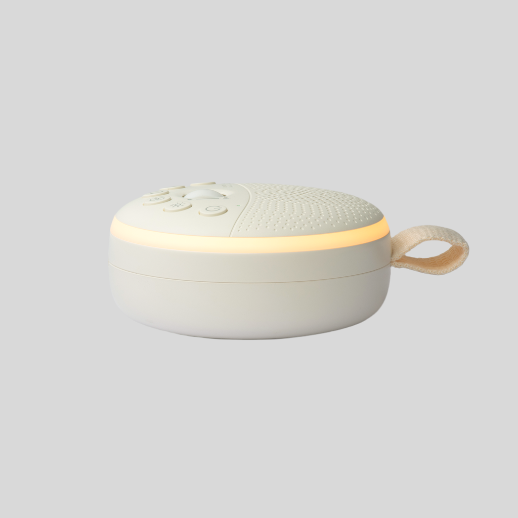 Portable Baby White Noise Machine & Night Light - White