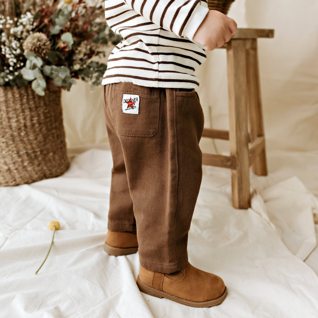 Theo Twill Pants - Chocolate