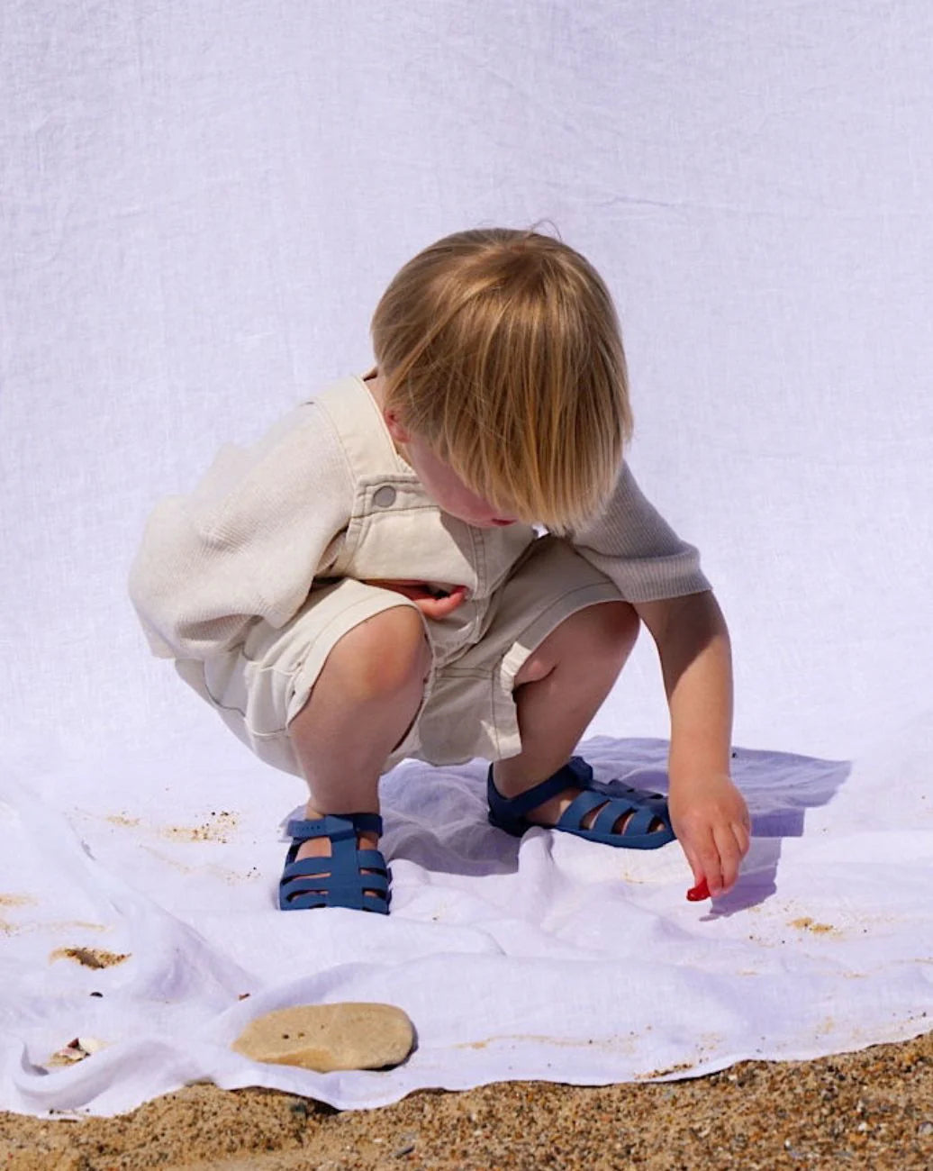 Kids Jelly Sandal – Navy