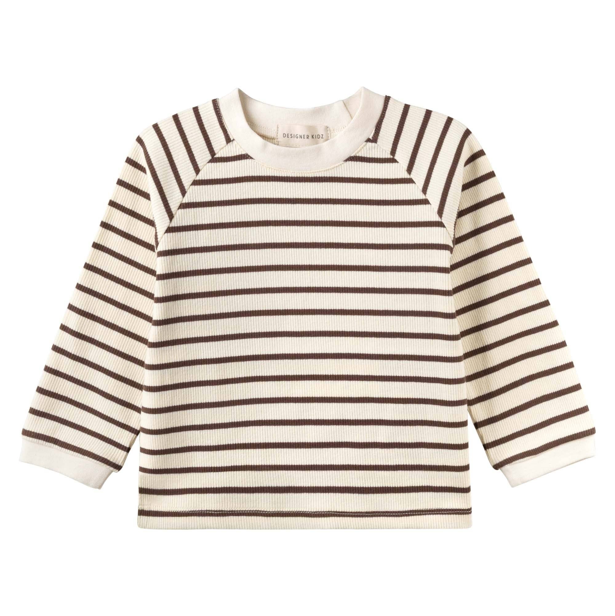 Jack Rib Stripe Top - Chestnut