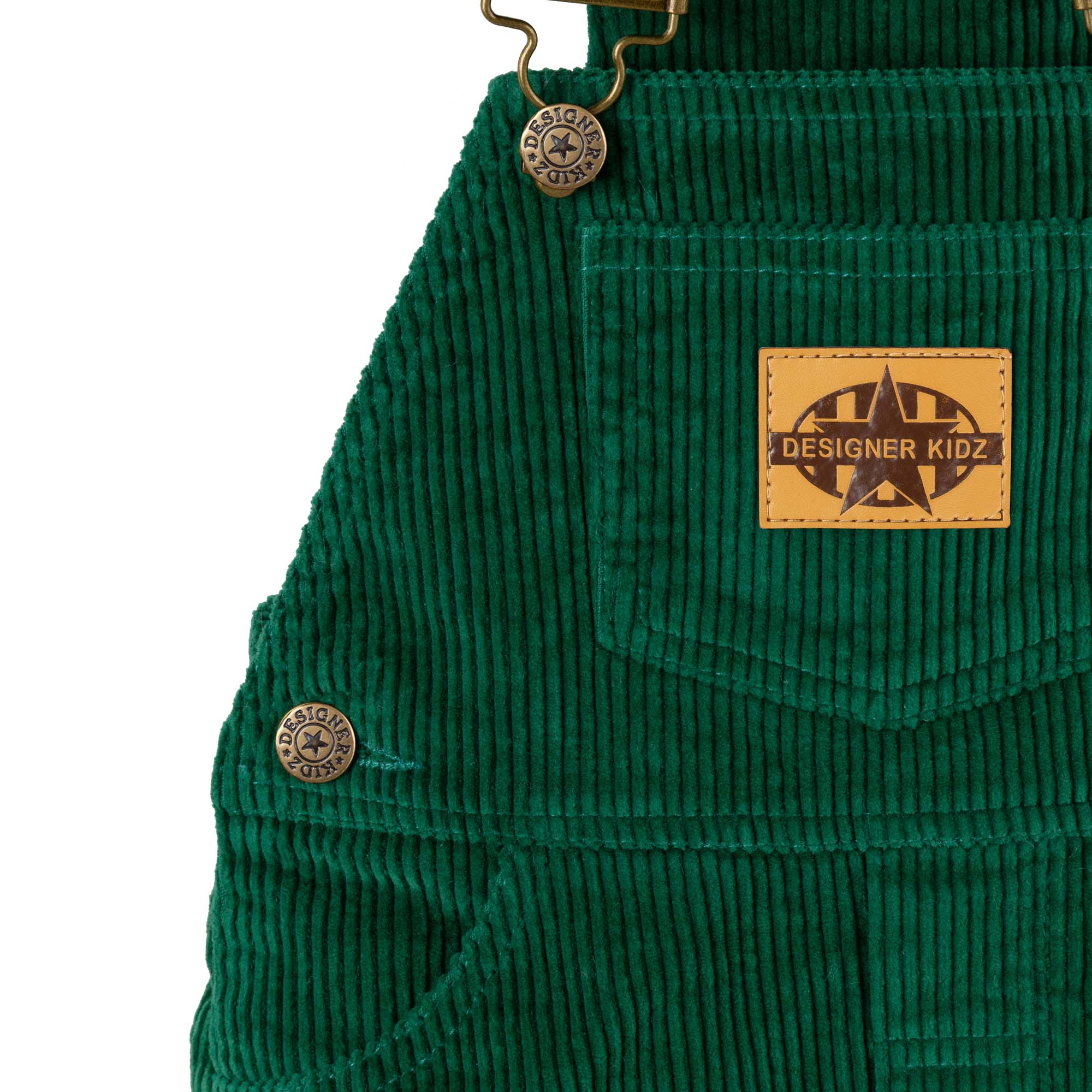 Charlie Cord Overalls - Juniper Green