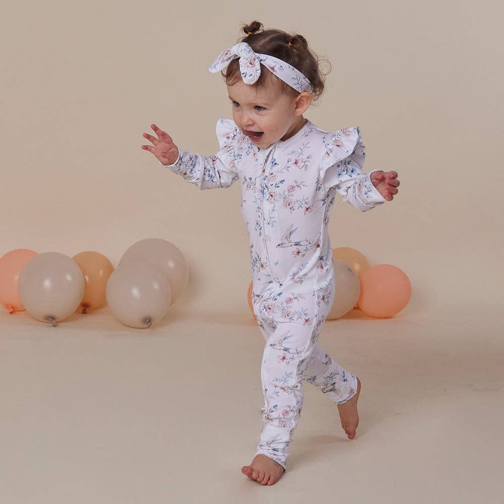 Sweet Swallows Organic Snugglesuit Convertible Romper