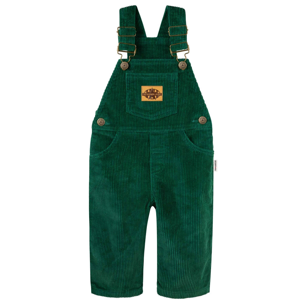 Charlie Cord Overalls - Juniper Green