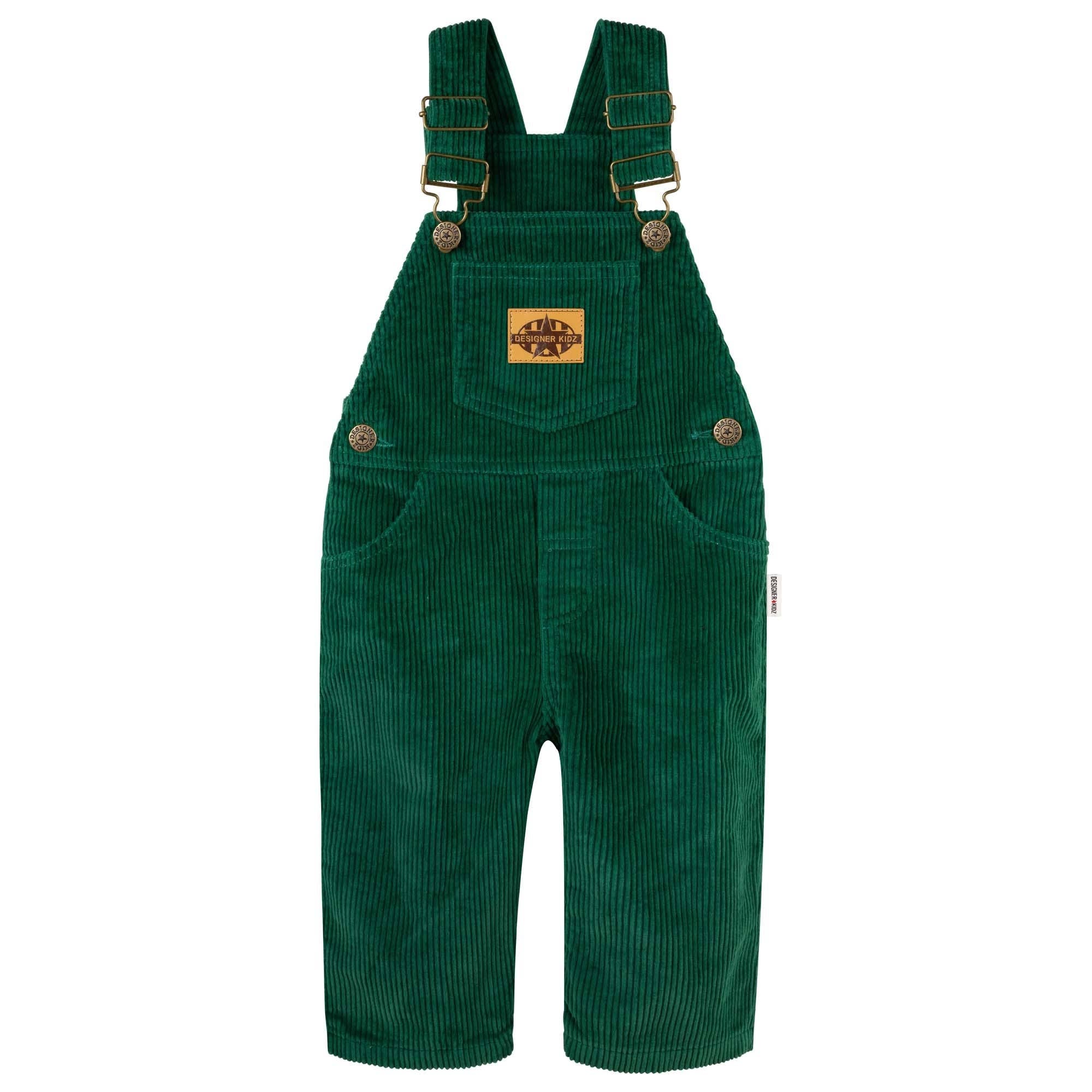 Charlie Cord Overalls - Juniper Green