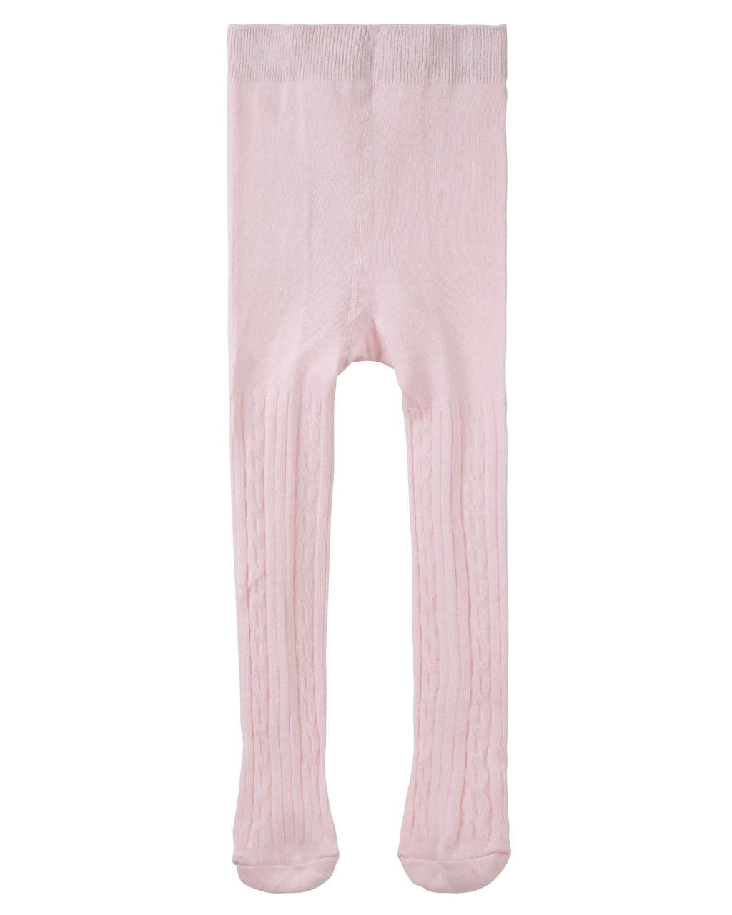 Baby Cable Knit Tights - Pink