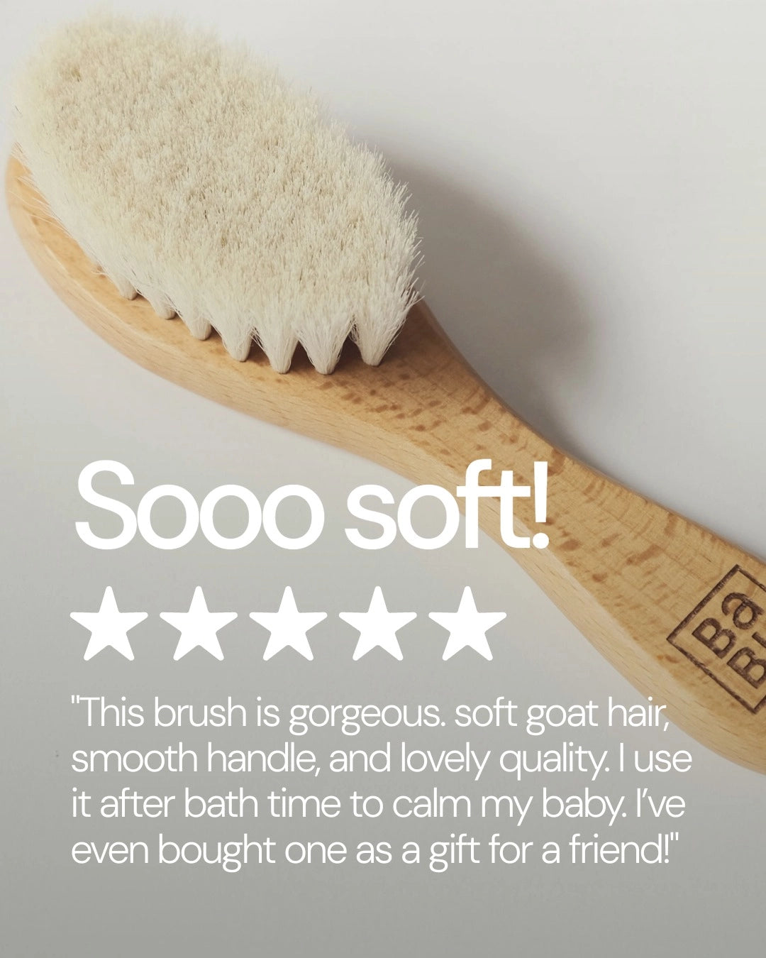 Wooden Baby Hairbrush