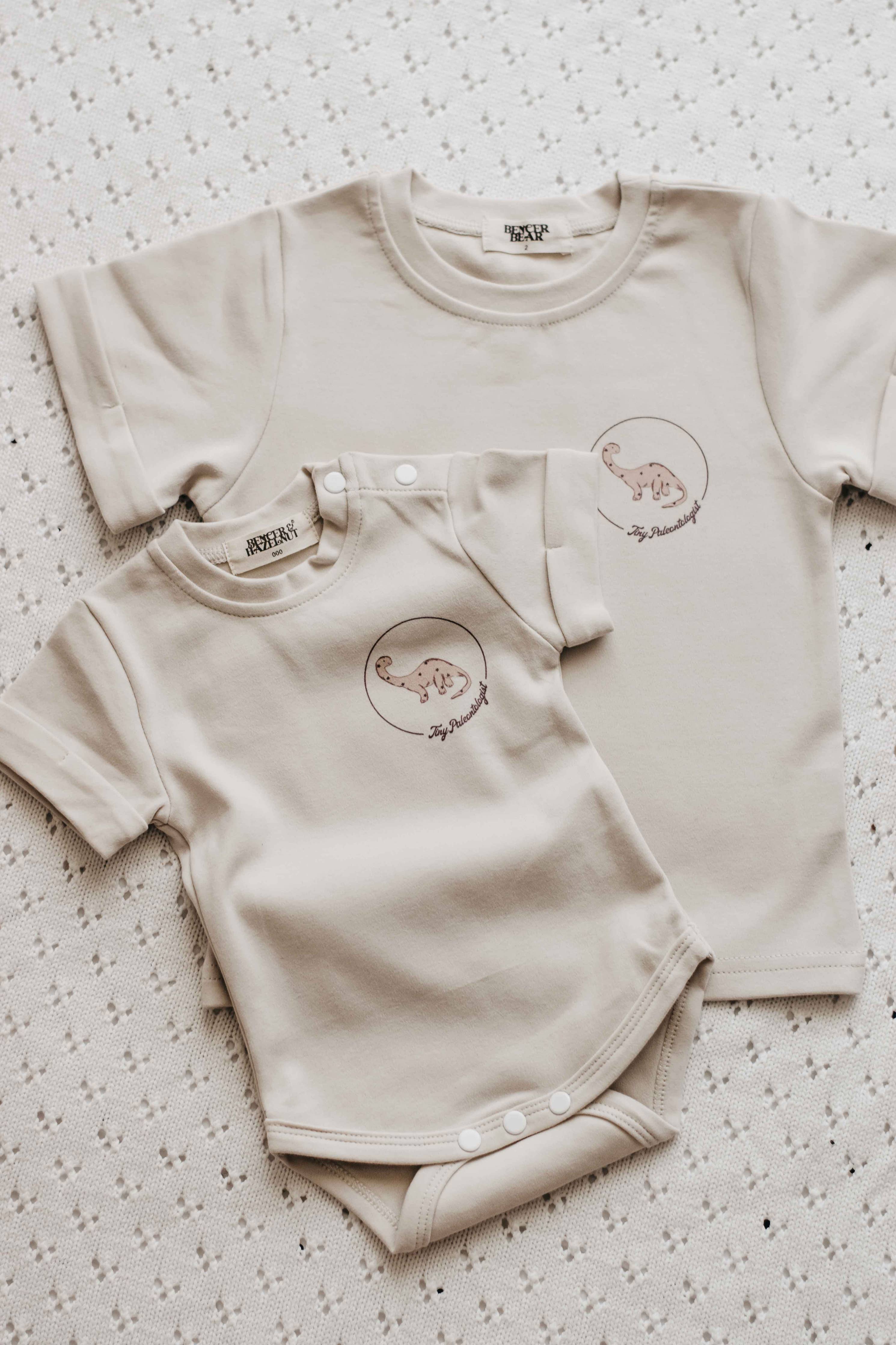 Tiny Paleontologist Bodysuit/Tee - Neutral