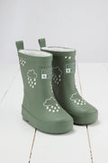 Colour-Changing Kids Wellies - Khaki Green