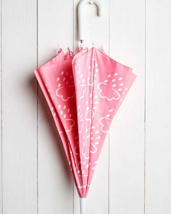 Colour-Revealing Umbrella in Baby Pink