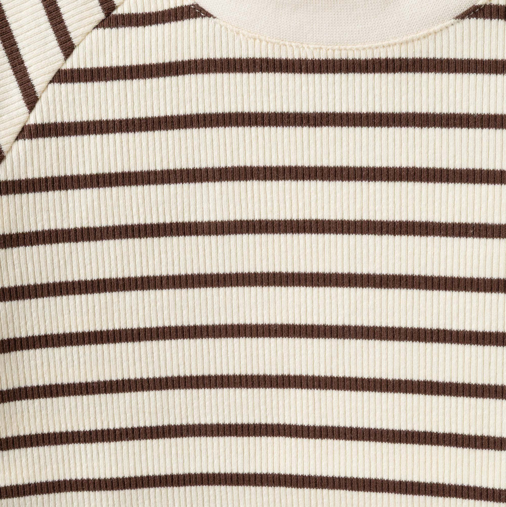 Jack Rib Stripe Top - Chestnut