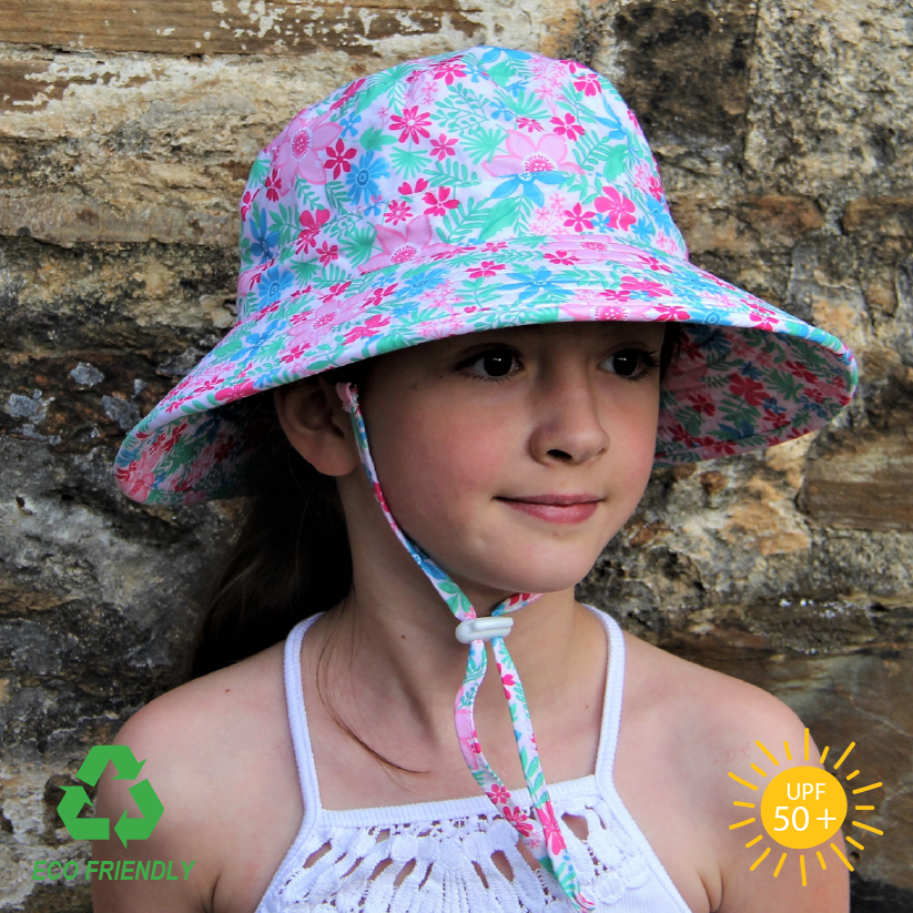 Little Georgie - Kids Bucket Sun Hat - Floral