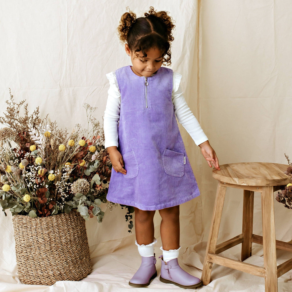 Evie Cord Pinafore Dress