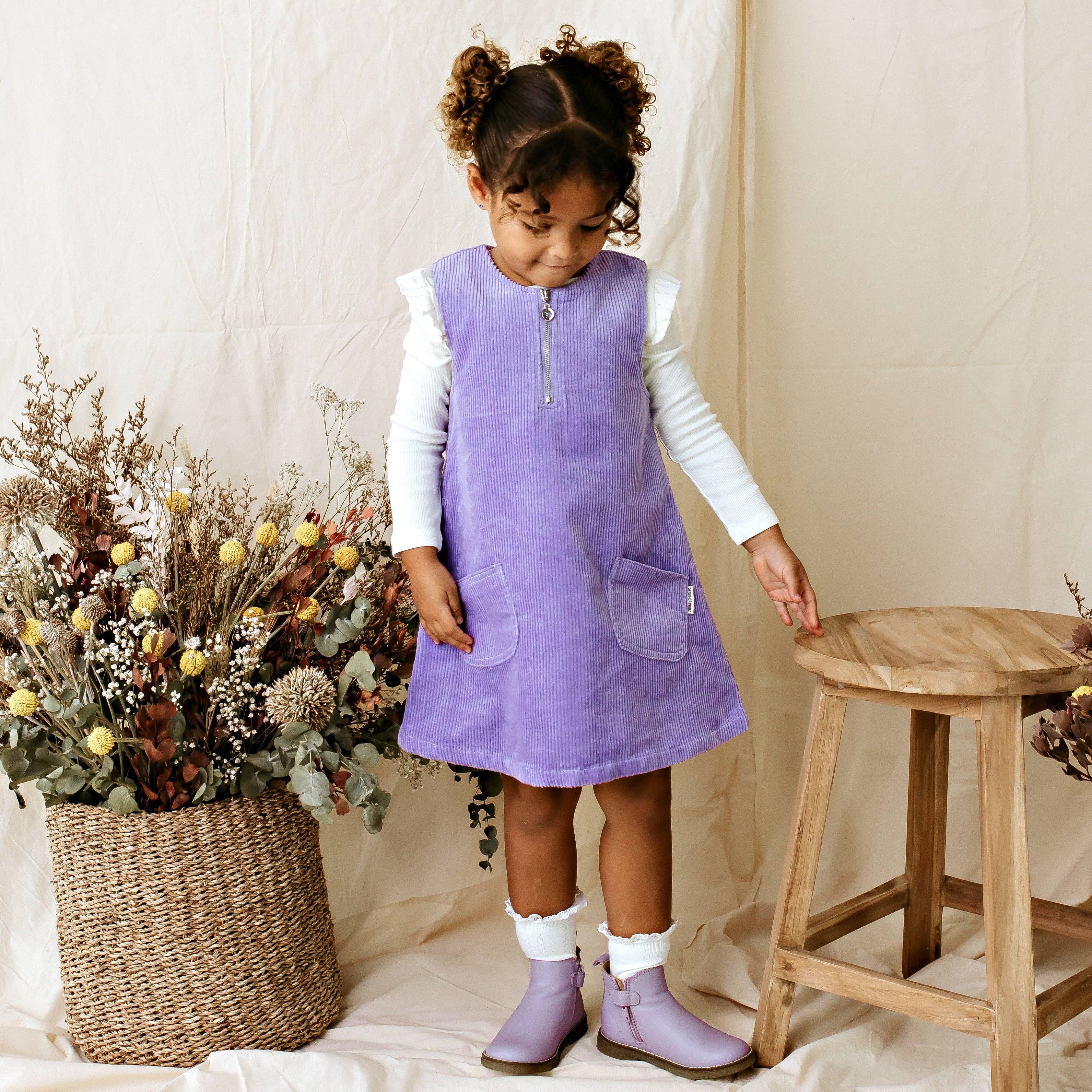 Evie Cord Pinafore Dress