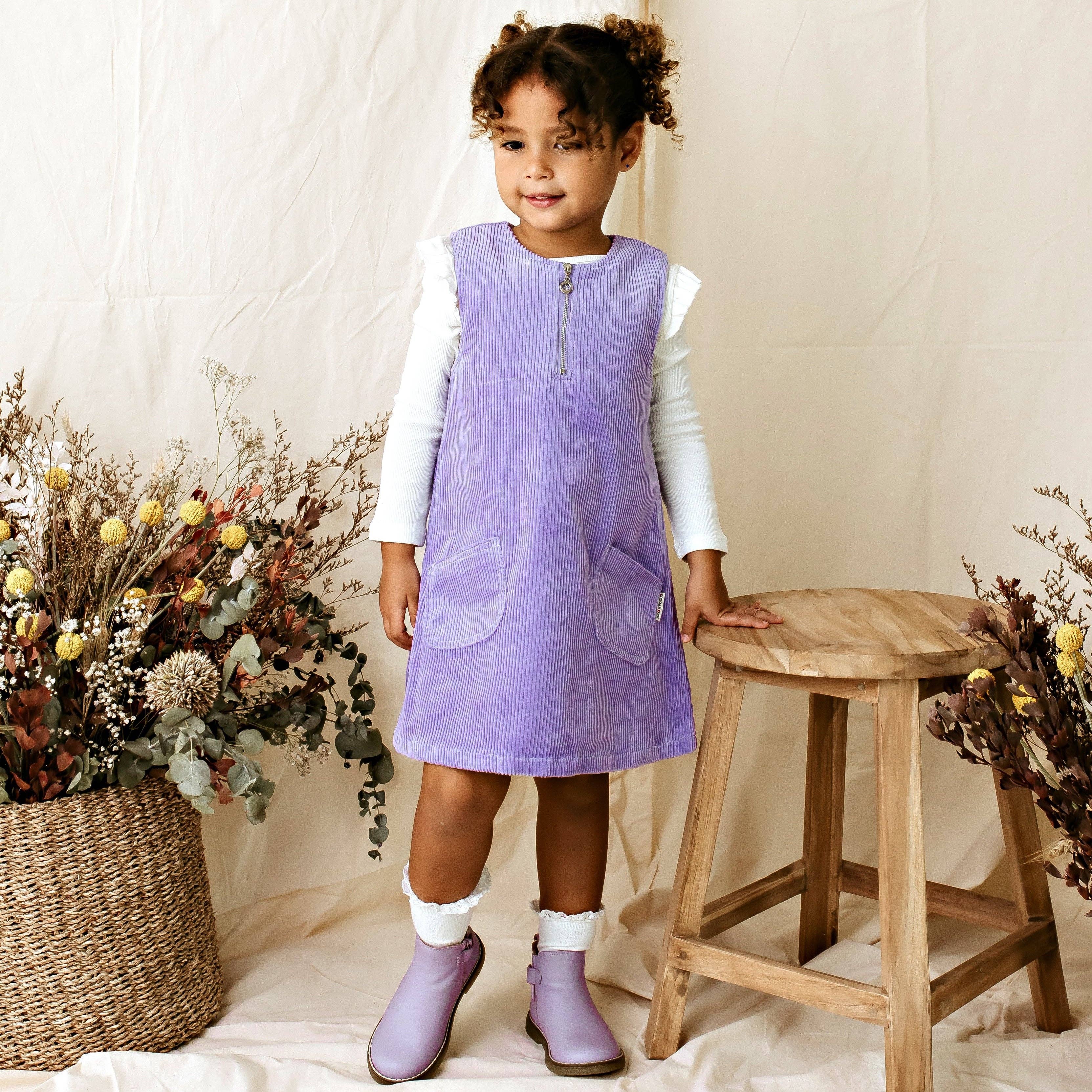 Evie Cord Pinafore Dress