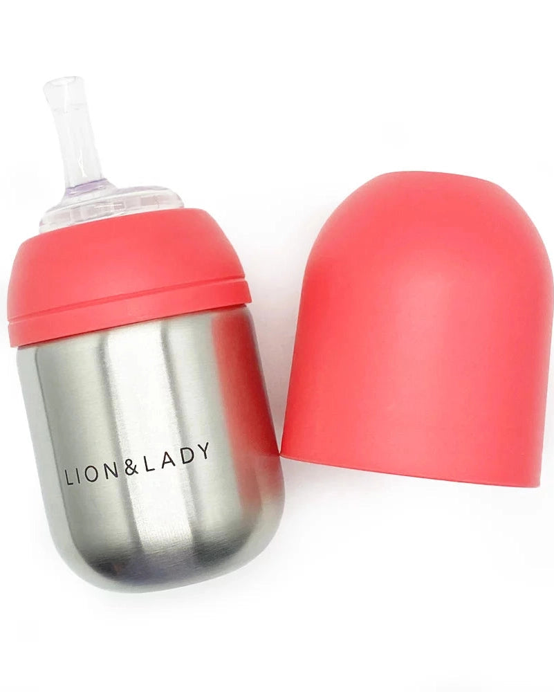 Toddler Straw Cup: Fuchsia Pink