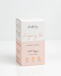 Box of pregnancy tea with branding on a white background