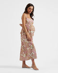 Hope Tie Back Linen Dress - Natural