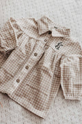 Denim Dress: Gingham Bunny
