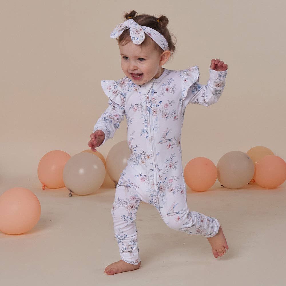 Sweet Swallows Organic Snugglesuit Convertible Romper