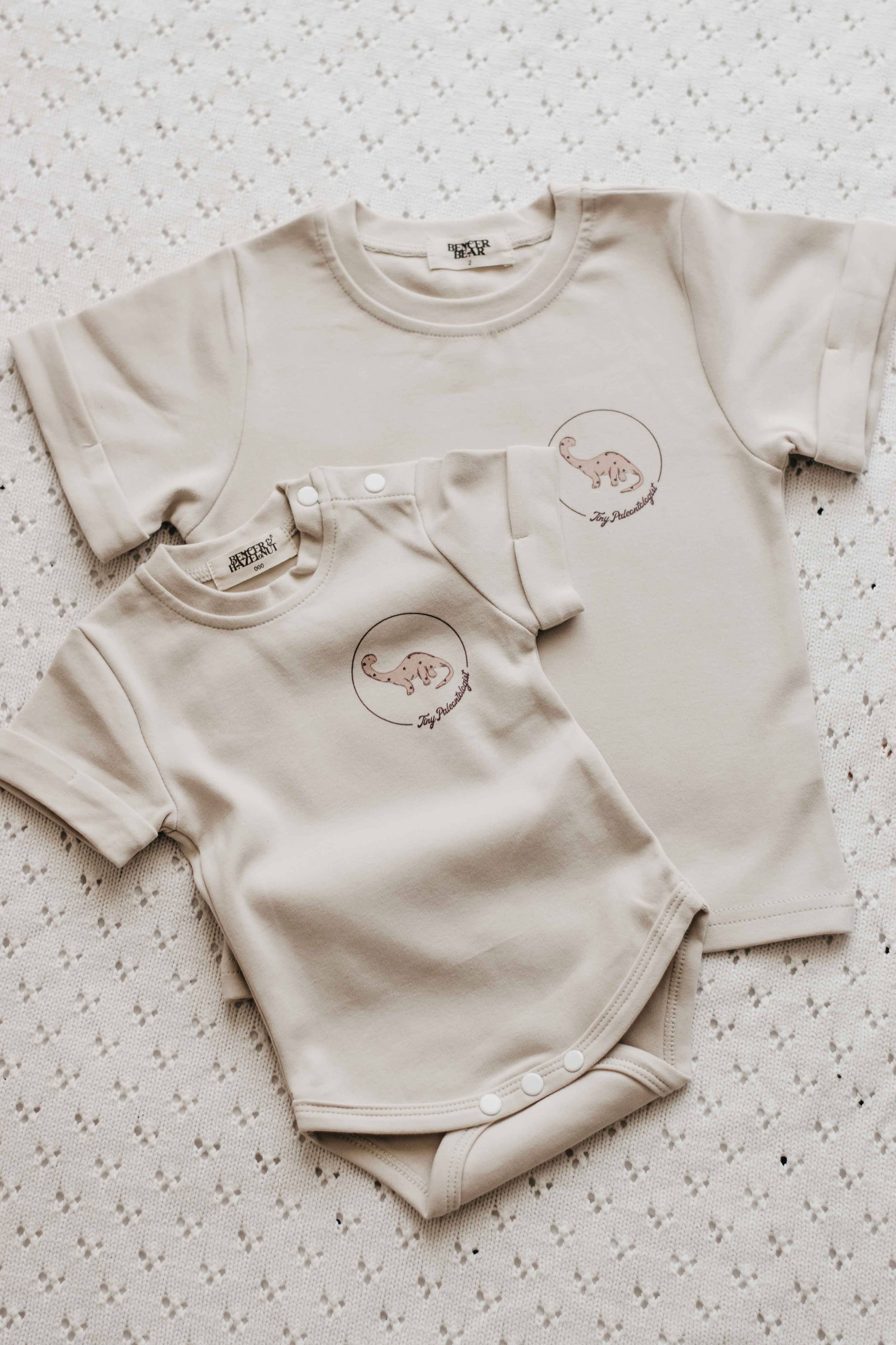 Tiny Paleontologist Bodysuit/Tee - Neutral