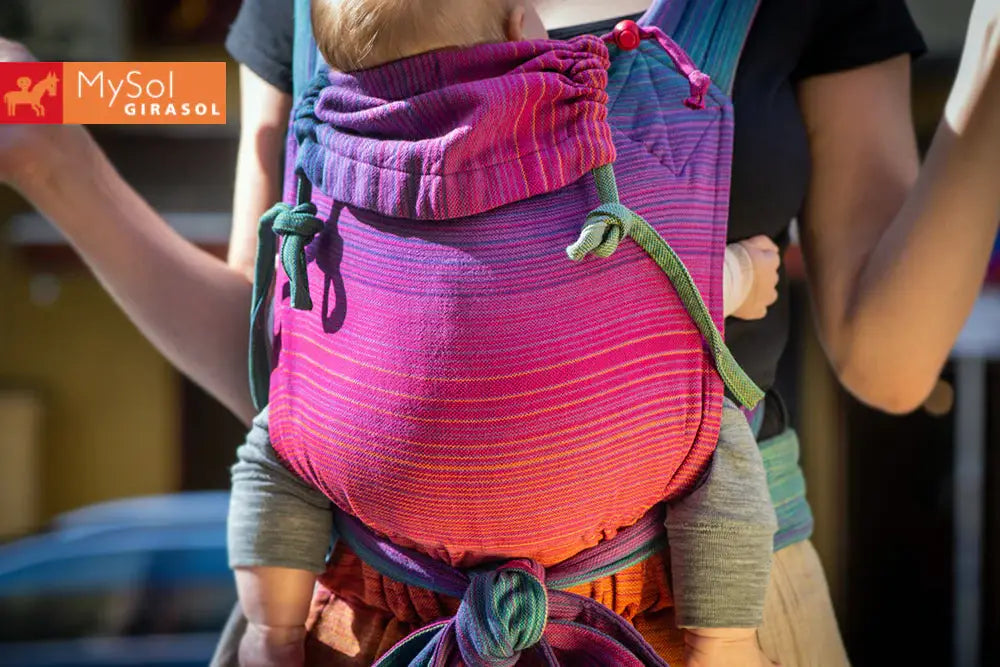 MySol Paradise baby carrier, colorful, suitable from birth, fair