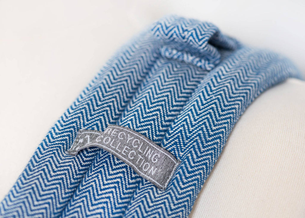 MySol Blue Tweed baby carrier - recycled cotton, sustainable