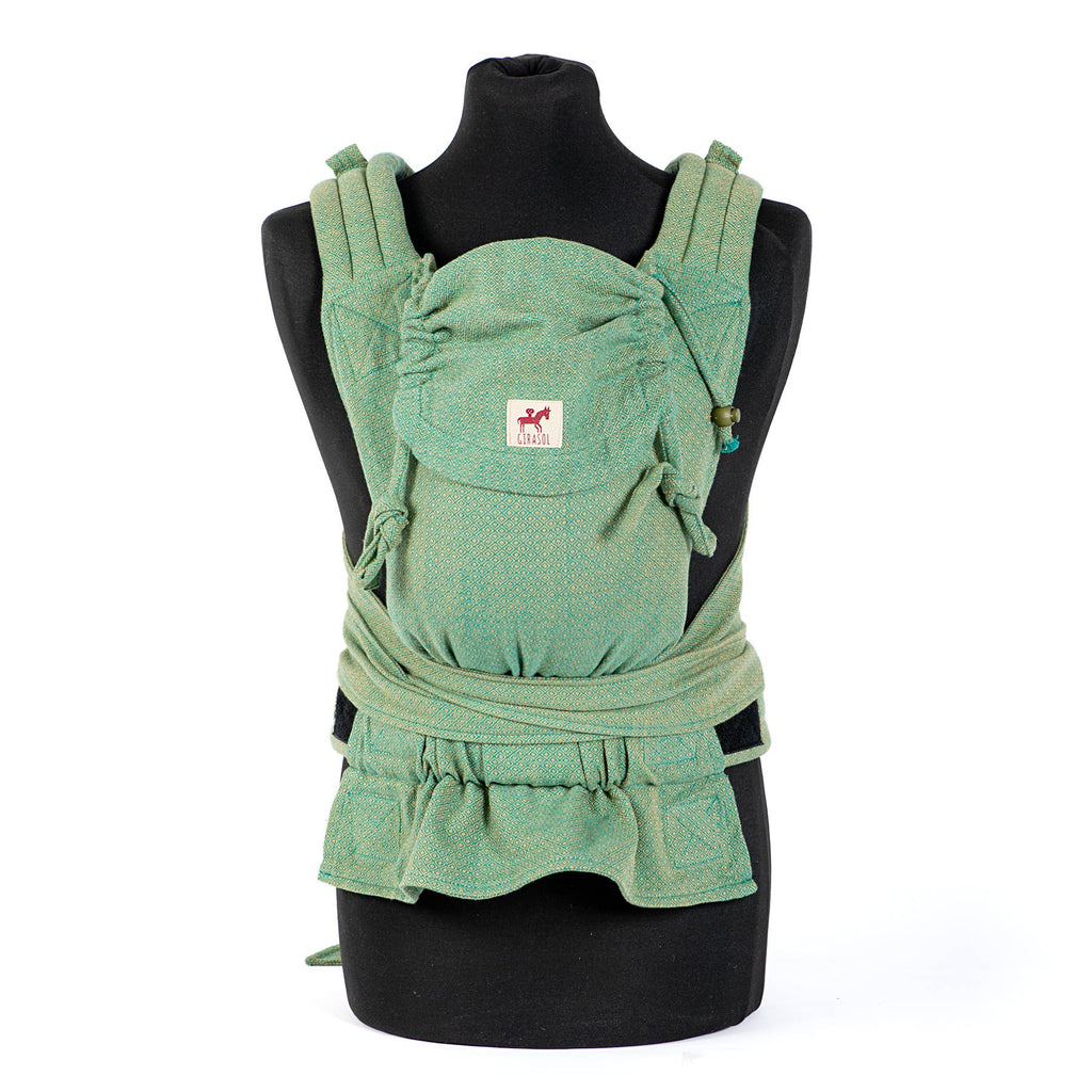 MySol Lizard baby carrier, suitable from birth, handwoven