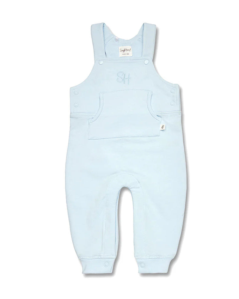 Organic Joey Overalls - Baby Blue