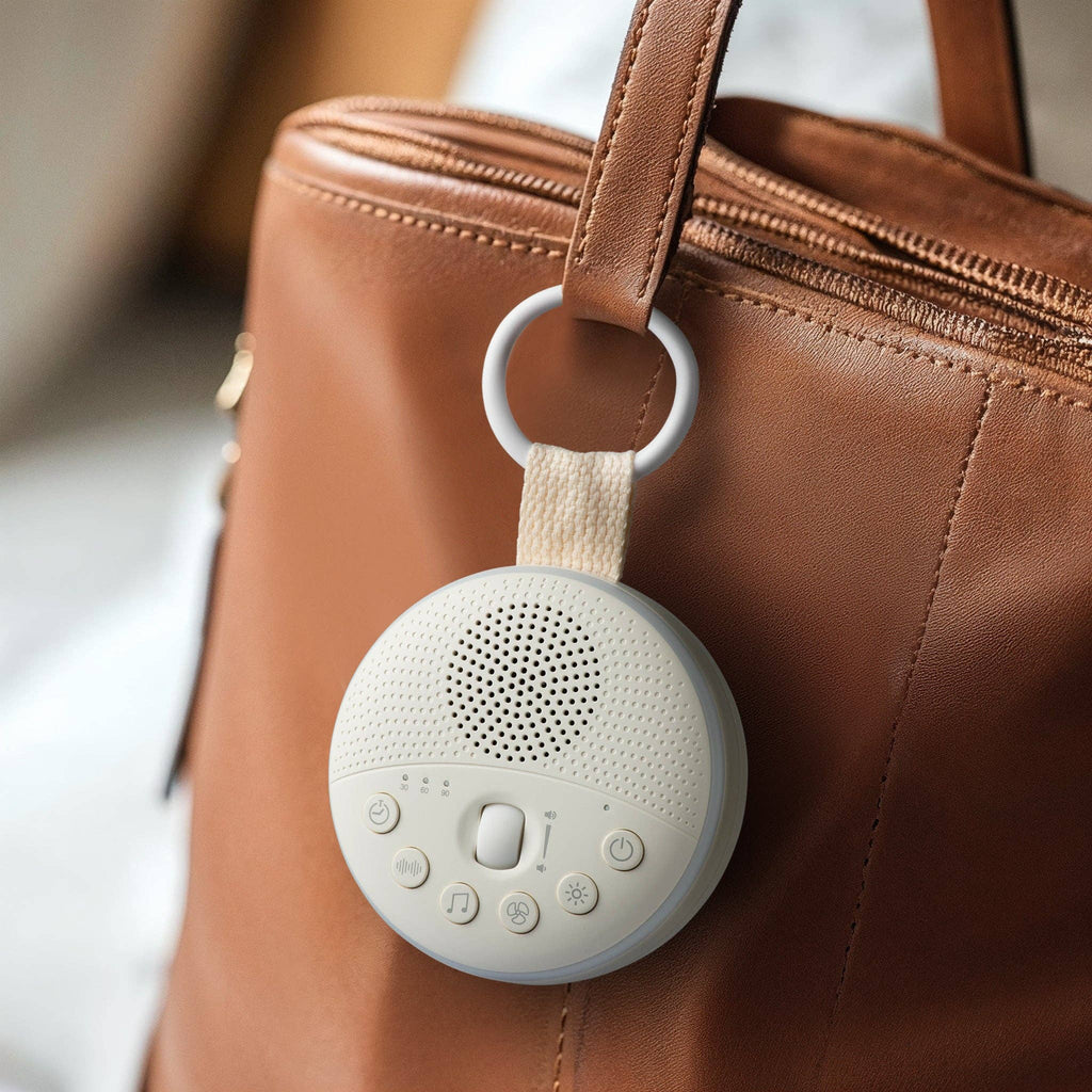 Portable Baby White Noise Machine & Night Light - White