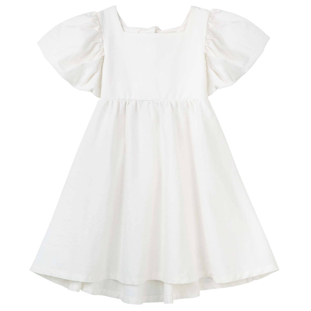 Grace Tie Back Dress - Ecru