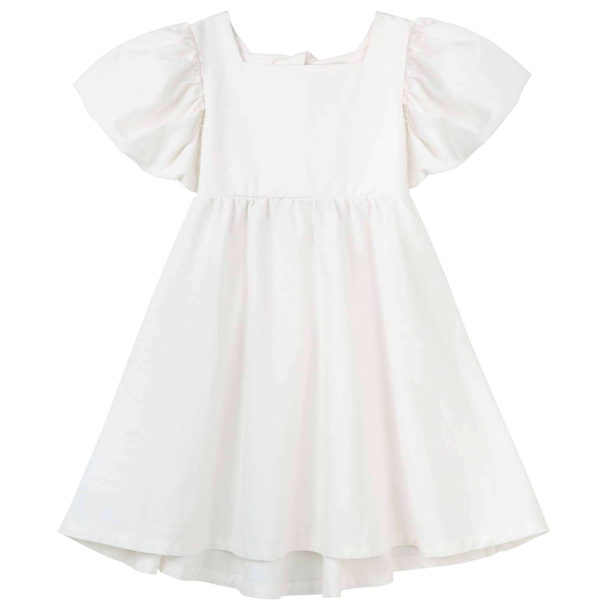Grace Tie Back Dress - Ecru